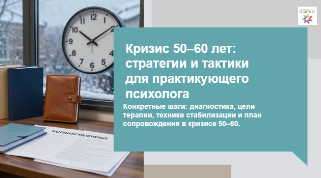Кризис 50–60 лет: стратегии и тактики для практикующего психолога Алена Бесперстова